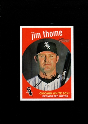 2008 Topps Heritage #268 Jim Thome CHICAGO WHITE SOX   MINT